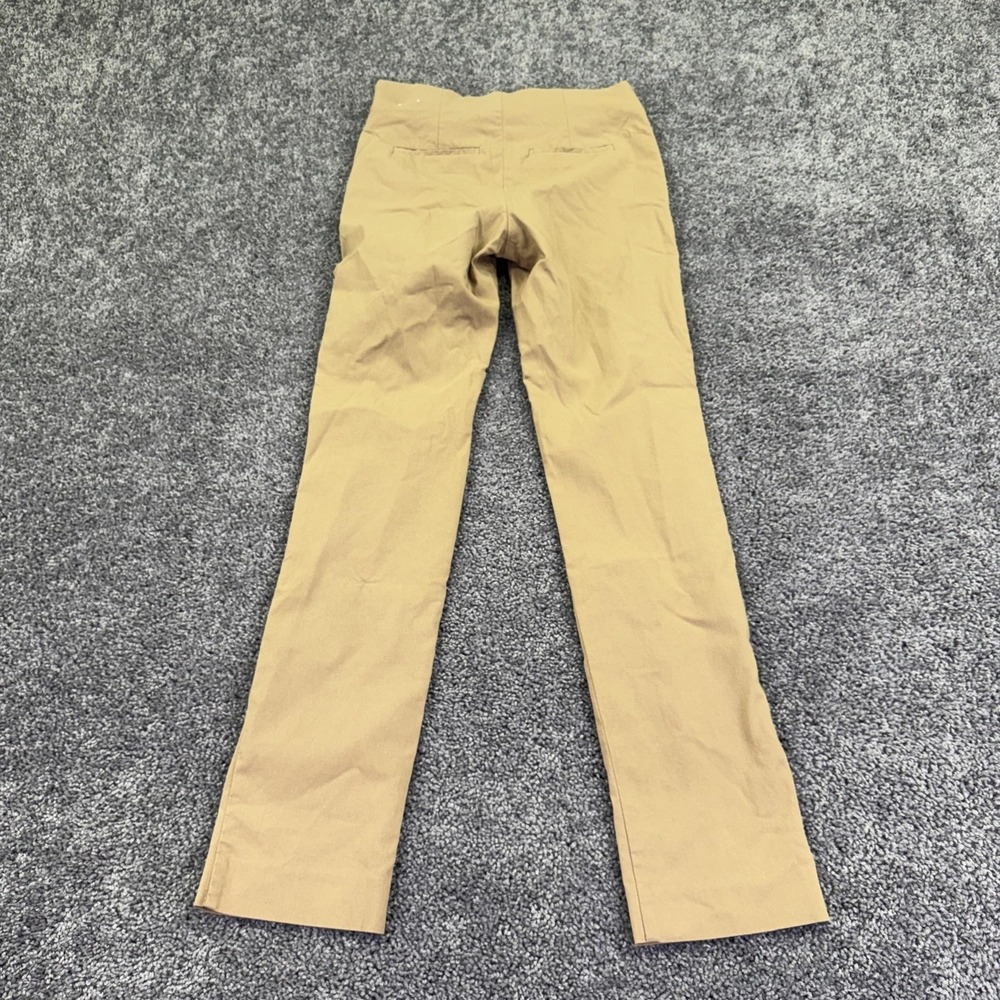 White House Black Market Pants Womens 00 Beige Slim Straight Stretch Dress Work - Picture 2 of 8